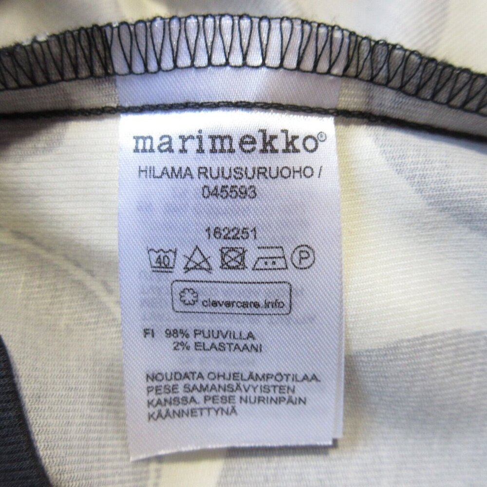 NWT marimekko Hilama in Ruusuruoho Black White Circle Dot Pleated Skirt 34 / 4 - Picture 4 of 7